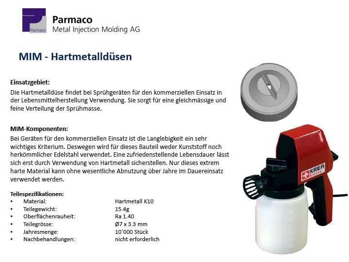 MIM -Hartmetalldüsen