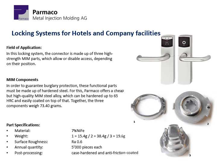 Locking Systems for Hotels and Company facilities