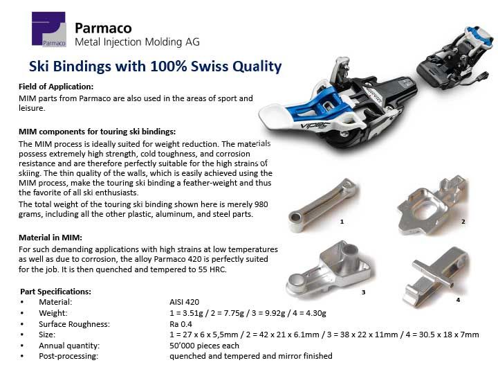 Ski Bindings with 100% Swiss Quality